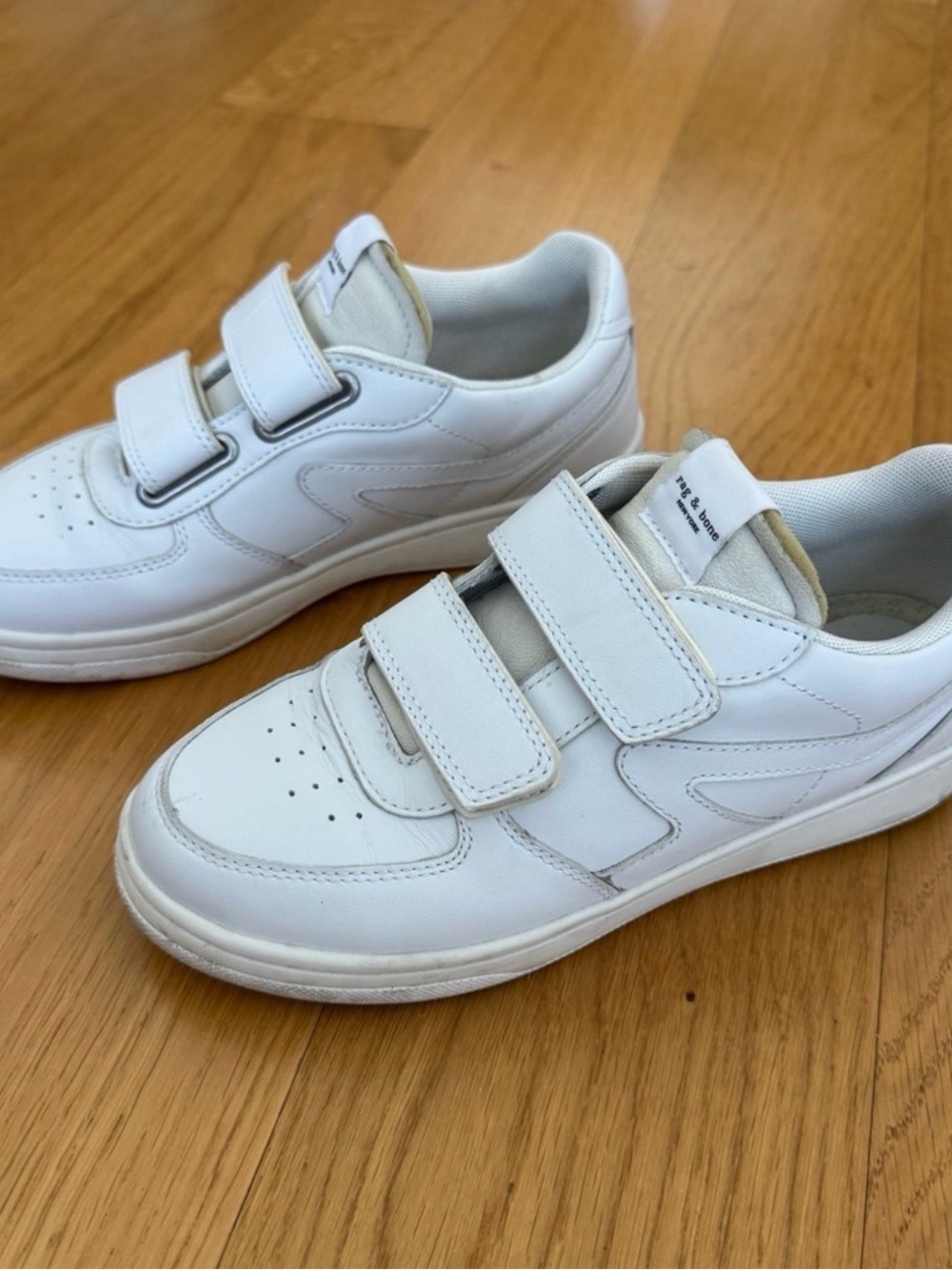 rag & bone women’s Velcro Sneakers in bright white
